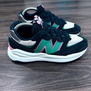 New Balance 57/40 Navy Teal Cherry Blossom Sneakers GC5740TO M 6.5 / W 8 Flaw**